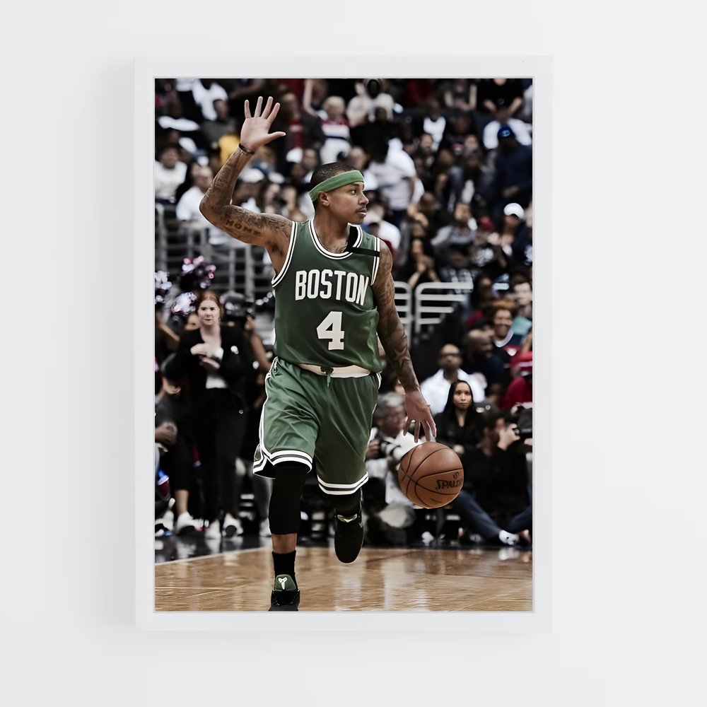 Poster Isiah en Action – affiche Basketball (vue 3)